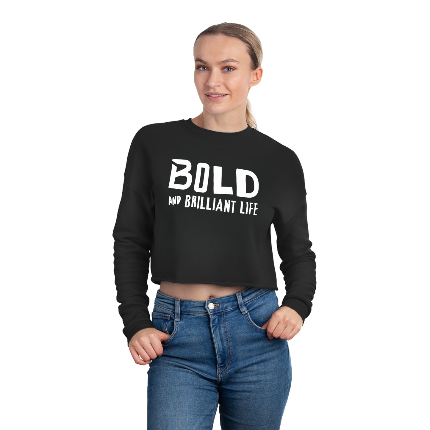 BOLD CROPPED SWEATSHIRT