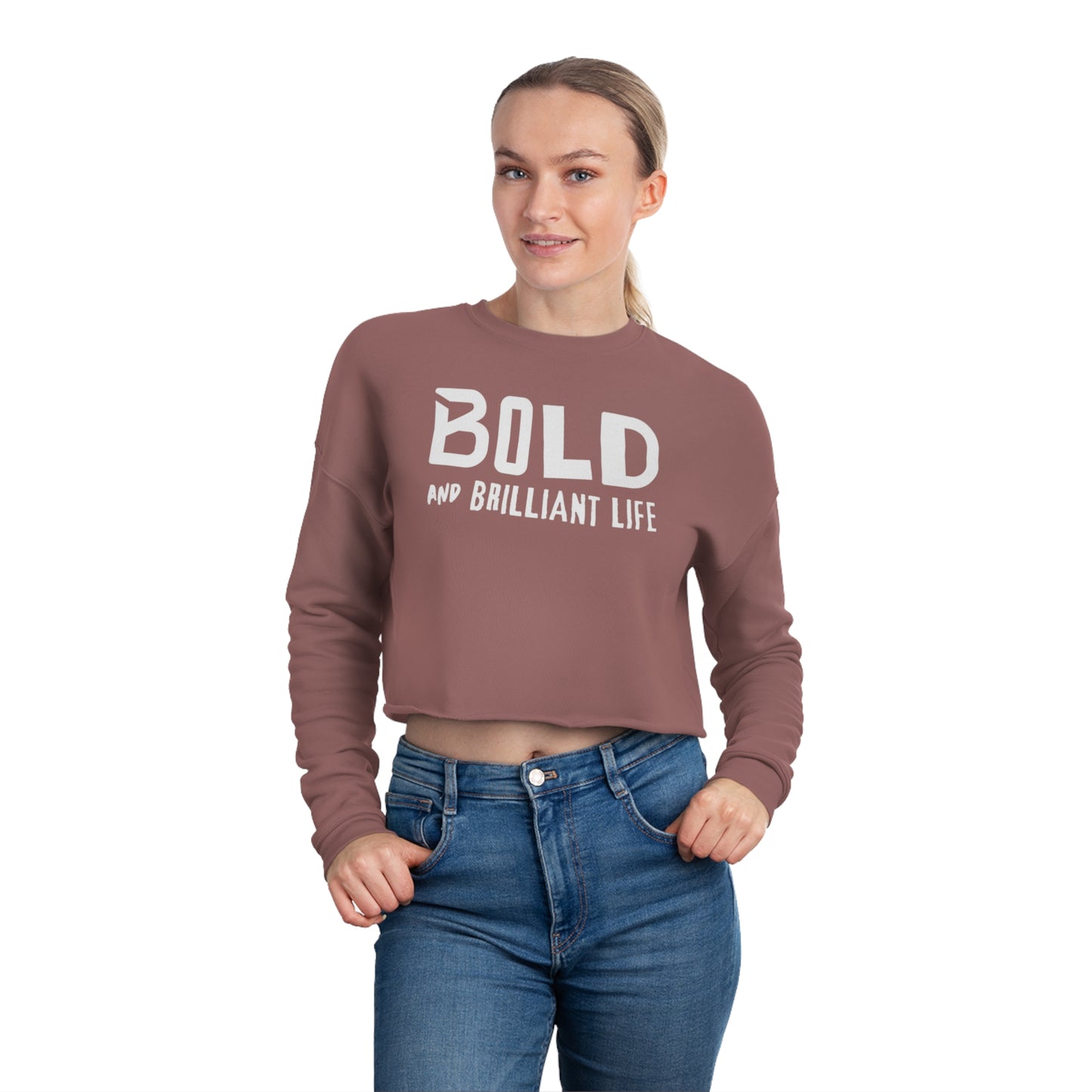 BOLD CROPPED SWEATSHIRT